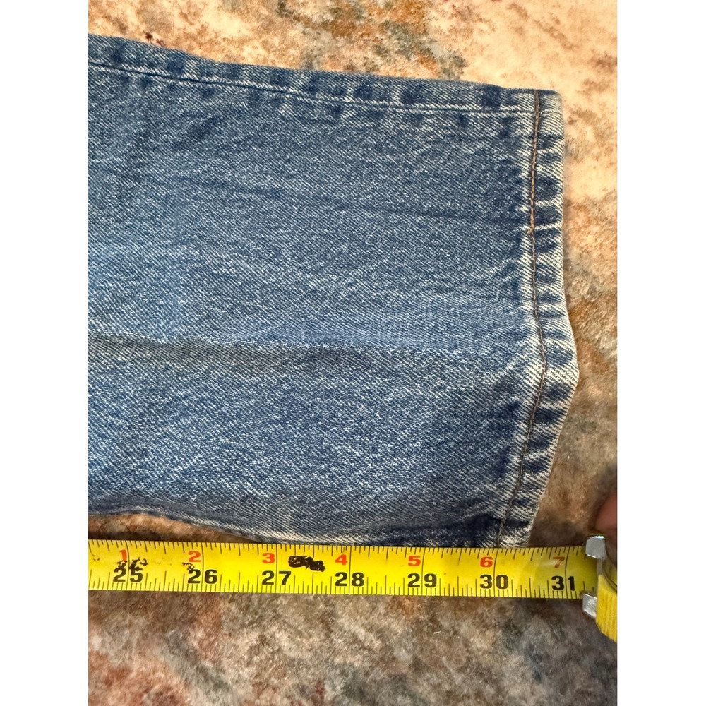 Levis 501-0115 Mens Straight Leg Button Fly Light Wash Blue Denim Jeans 34x32 - Picture 8 of 8
